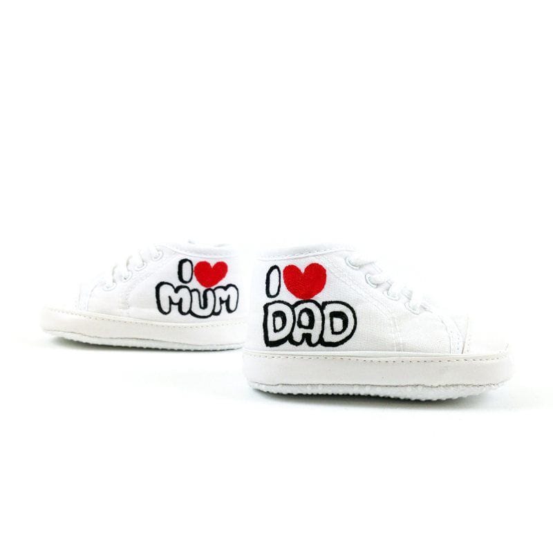 I Love Mum & Dad Baby Shoes