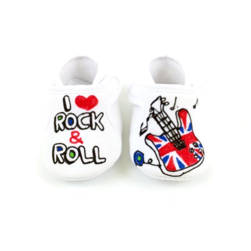 I Love Rock & Roll Velcro Baby Shoes