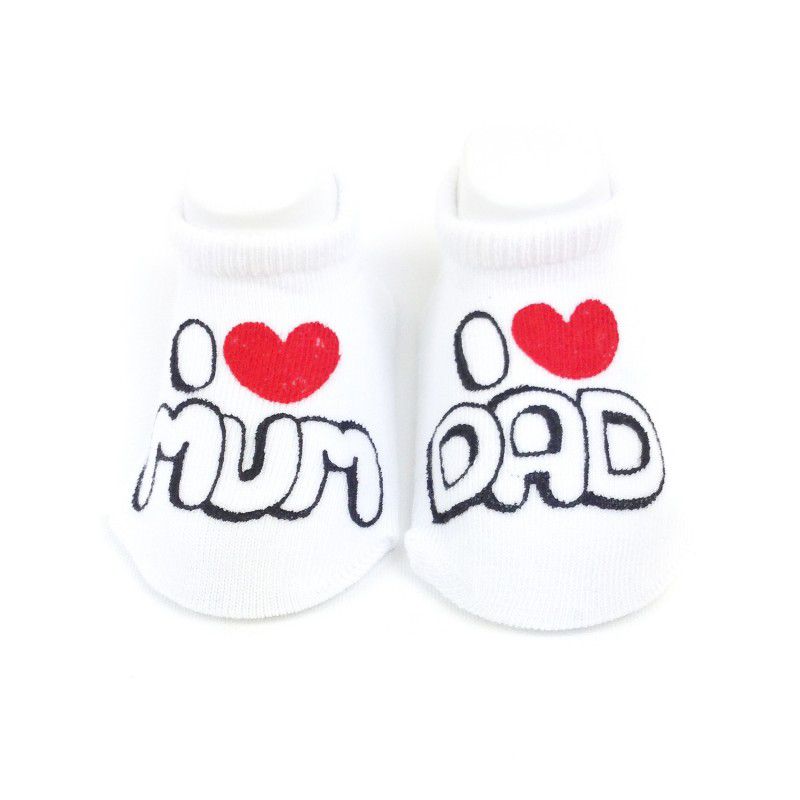 I Love Mum & Dad Baby Socks