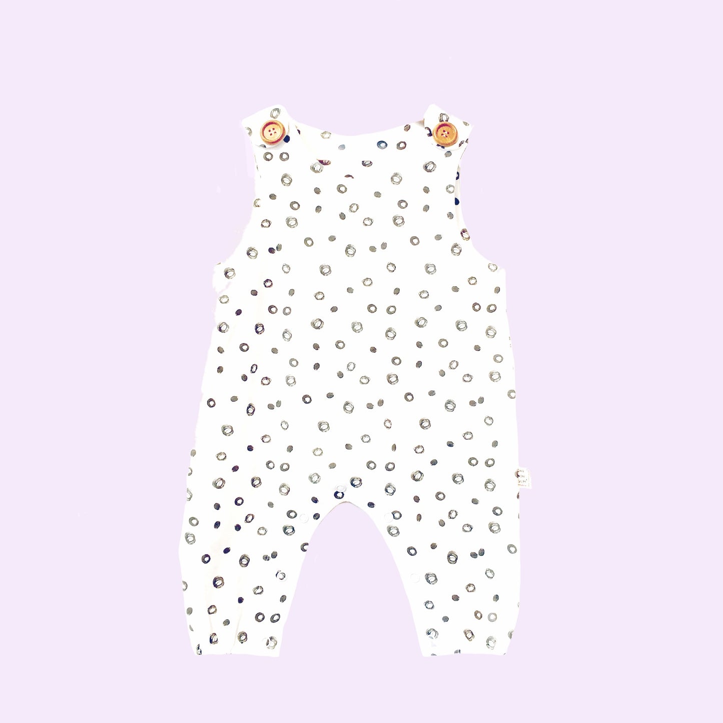 Raindrop Dungarees with One Button