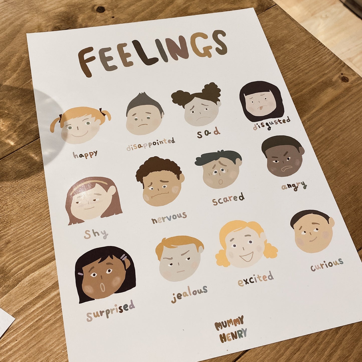 Feelings and Expressions Educational Poster