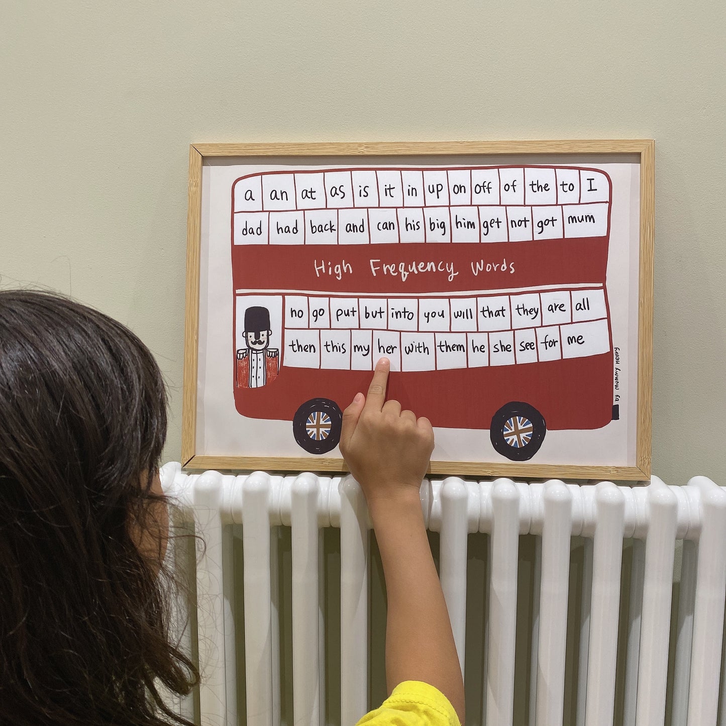 London Red Bus High Frequency Words Poster
